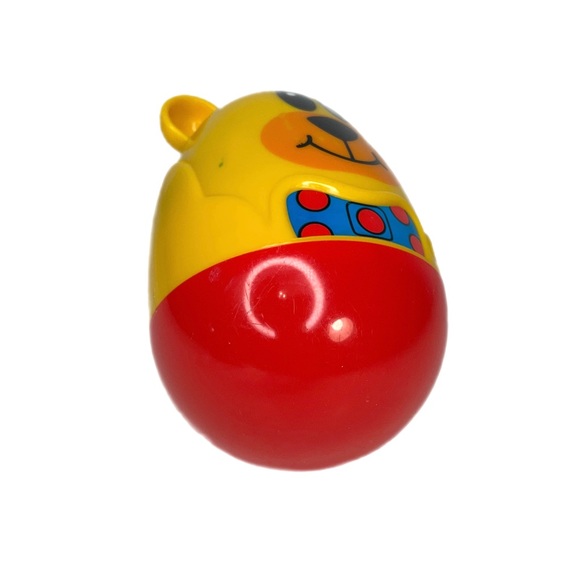 Fisher Price Plastic Tipsy Rocking Teddy Bear Chime Rocking 5” - Picture 6 of 10